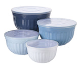 Nestable Navy Mixing Bowl Set with Lids, 8-pc Z6W1 - product image 1