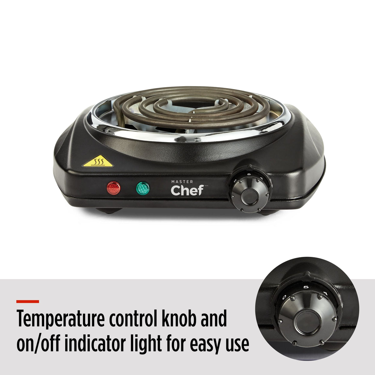 Single Burner Hot Plate, Black, 1000W T7L4 - product image 5