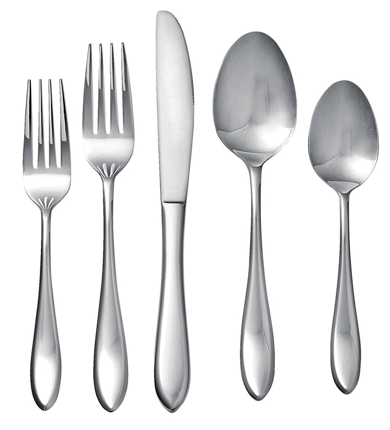 Stainless Steel Flatware Set, Serves 12, 60-pc B2O8