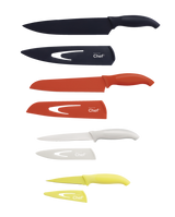 Stainless Steel Knife Set with Sheaths, Dishwasher Safe, 4-pc Y6S5 - product image 1