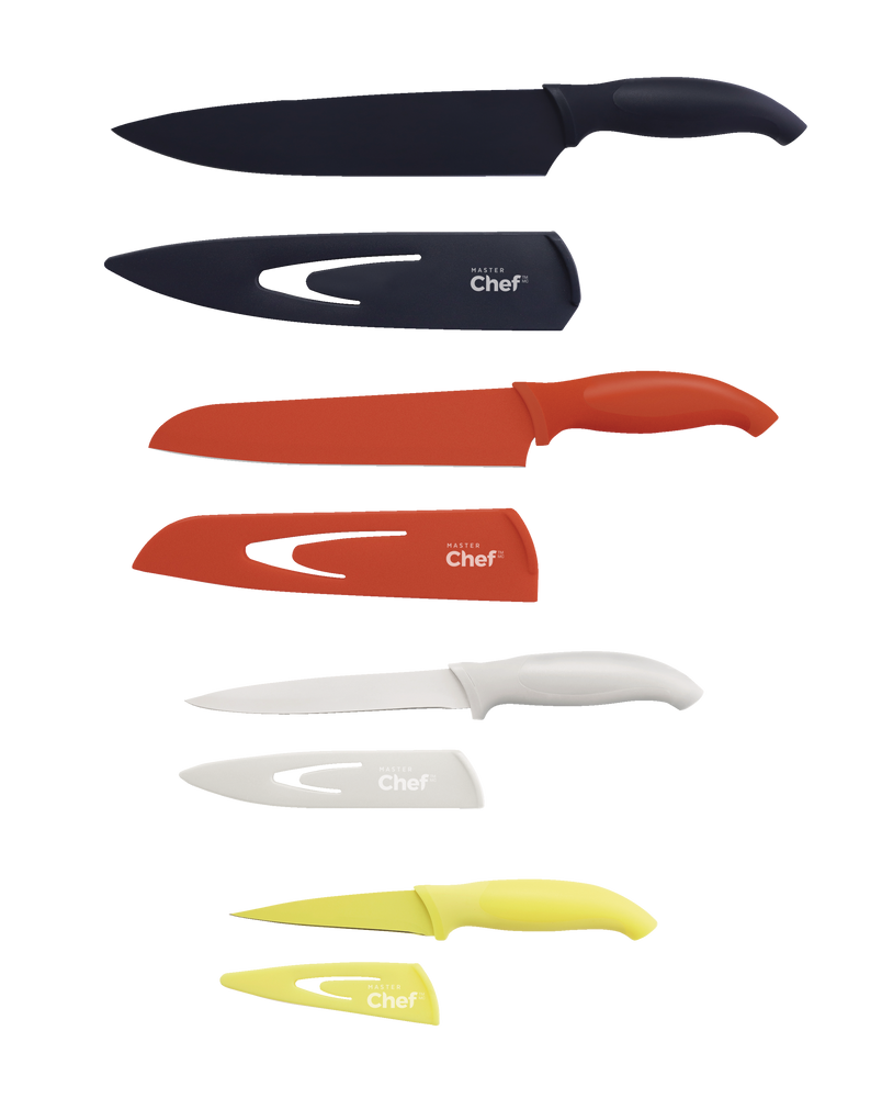 Stainless Steel Knife Set with Sheaths, Dishwasher Safe, 4-pc Y6S5 - product image 1