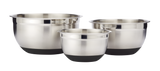 Stainless Steel Mixing Bowl Set with Non-Slip Bottom, Assorted Sizes, 3-pc T8N3 - product image 1