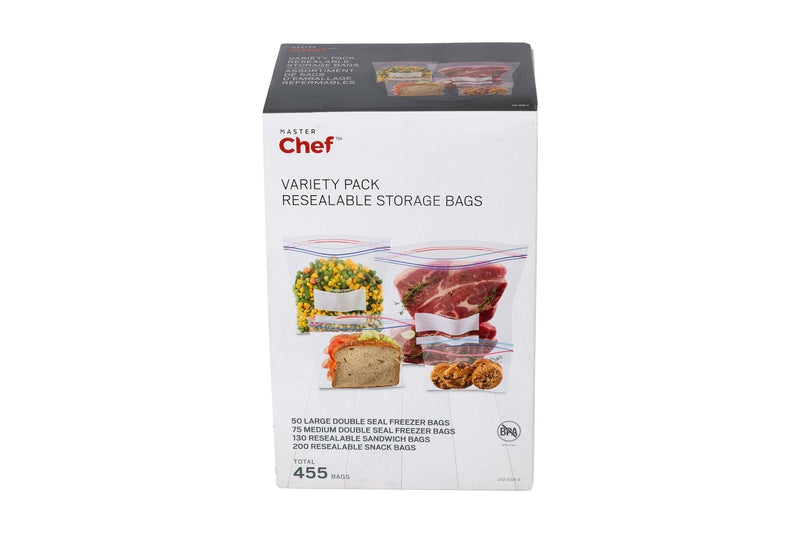 Zipper Food Storage Bag Variety Pack, 455-pk R9Z6