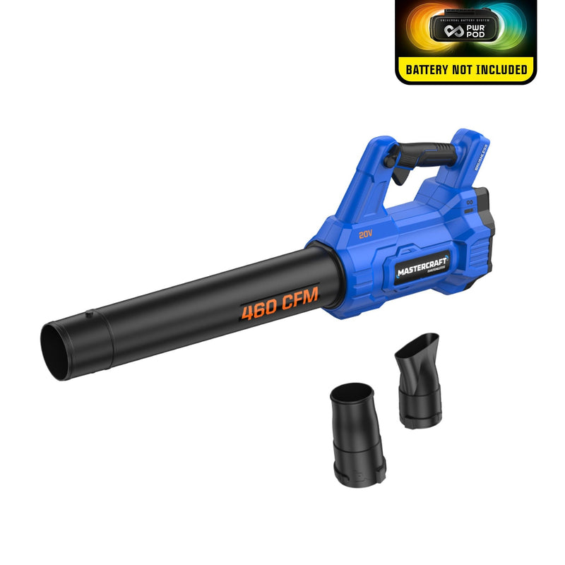 20V Cordless 460 CFM Brushless Leaf Blower, Tool Only, PWR POD Compatible V1U4