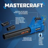 20V Cordless 460 CFM Brushless Leaf Blower, Tool Only, PWR POD Compatible V1U4 - product image 5