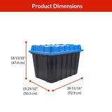 Heavy-Duty Polypropylene Tote with Domed Lid, 120-L X7Z6 - product image 7