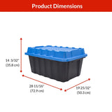 Heavy-Duty Polypropylene Tote with Domed Lid, 88-L T7Z0 - product image 7