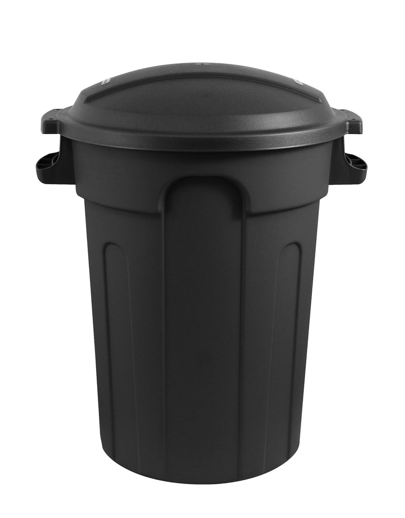 Plastic Circular Garbage Can, Black, 80-L G2M5