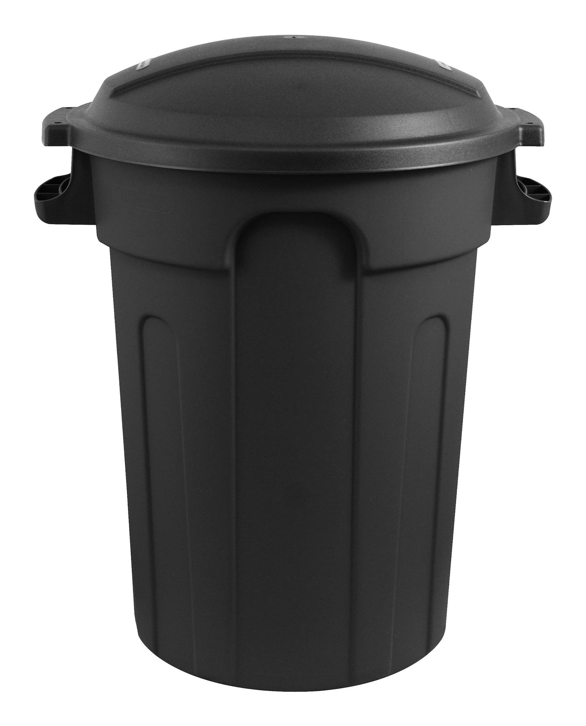 Plastic Circular Garbage Can, Black, 80-L Q1N7 - product image 2