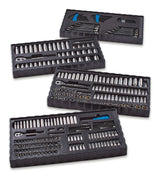 Socket Set, 350-pc, SAE / Metric, CRV, Nickel-Chrome Plating J5D4 - product image 1