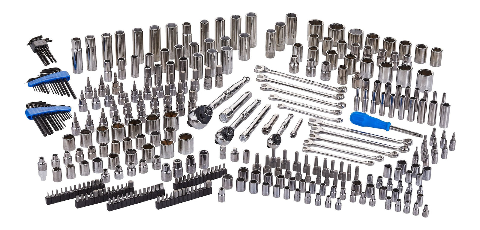 Socket Set, 350-pc, SAE / Metric, CRV, Nickel-Chrome Plating J5D4 - product image 2