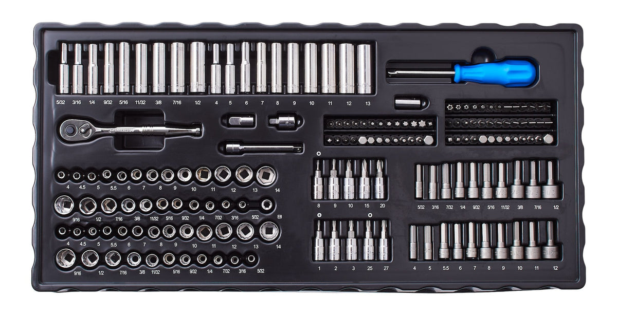Socket Set, 350-pc, SAE / Metric, CRV, Nickel-Chrome Plating J5D4 - product image 8