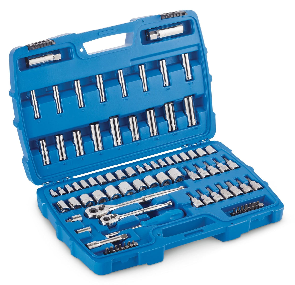 Socket Set, 95-pc, SAE / Metric, CRV, Nickel-Chrome Plating O3R5 - product image 1