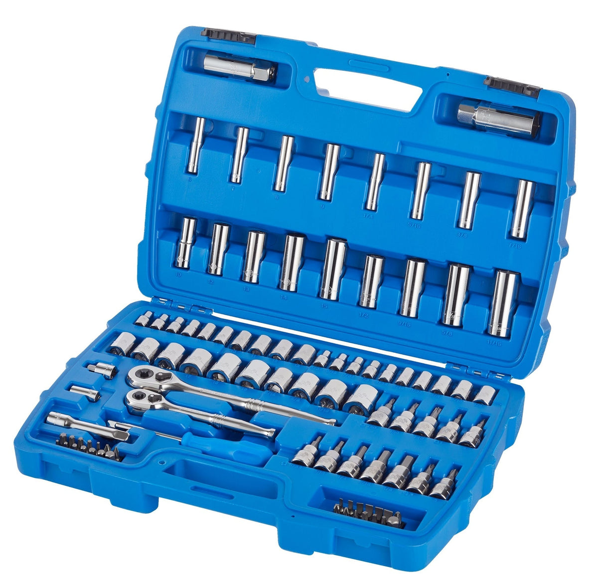 Socket Set, 95-pc, SAE / Metric, CRV, Nickel-Chrome Plating O3R5 - product image 2