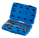 Socket Set, SAE / Metric, CRV, Nickel-Chrome Plating, 41-pc W8Z1 - product image 3