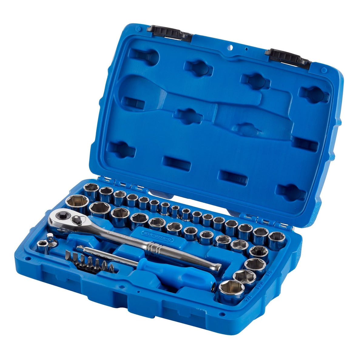 Socket Set, SAE / Metric, CRV, Nickel-Chrome Plating, 41-pc W8Z1 - product image 3