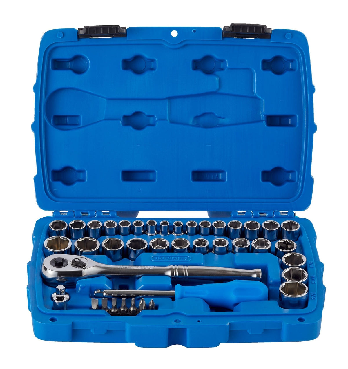 Socket Set, SAE / Metric, CRV, Nickel-Chrome Plating, 41-pc W8Z1 - product image 4