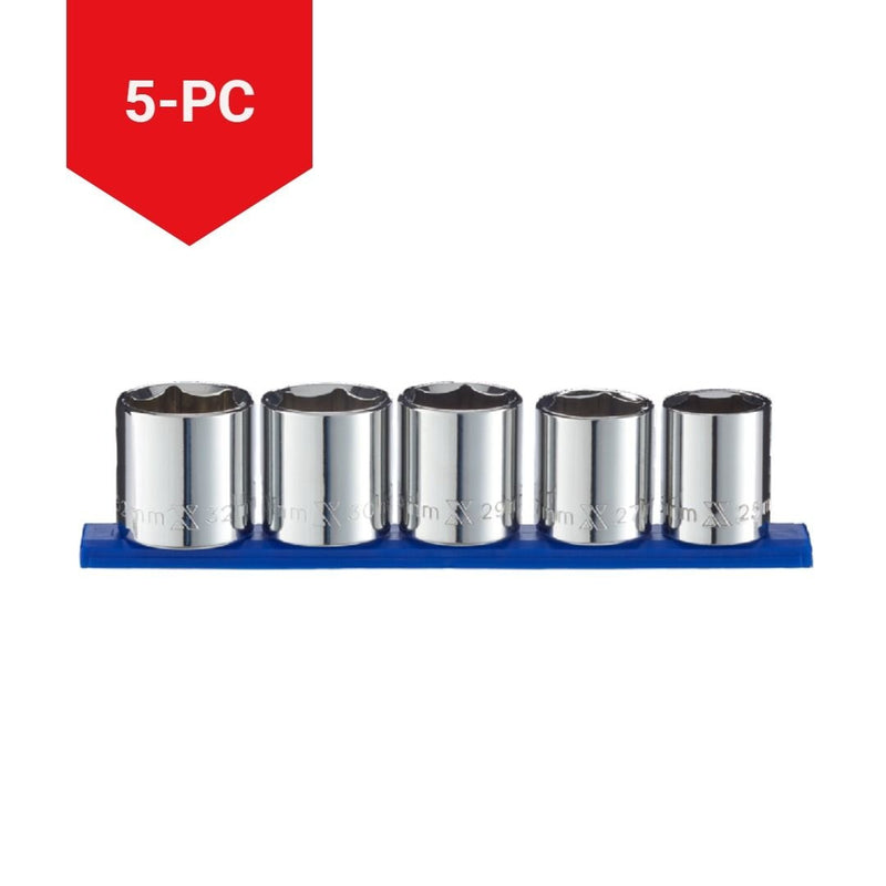 1/2-in Drive XL Socket Set, Metric, 5-pc Q3N5