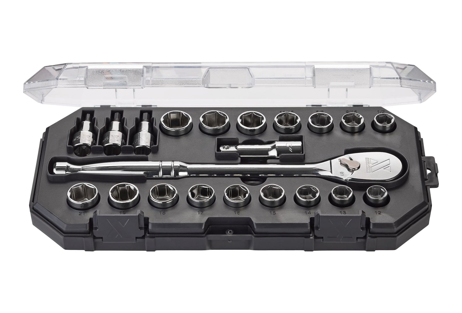 21 Piece 1/2" Drive Metric Socket Set E1Q3 - product image 5