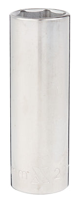 21mm 1/2-in Drive Deep Socket 6-Point, CRV, Chrome Plating V0B9 - product image 1