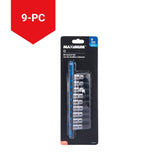 3/8-in Drive Hex Bit Socket Set, Chrome-Plated, 9-pc, Metric X1F1 - product image 2