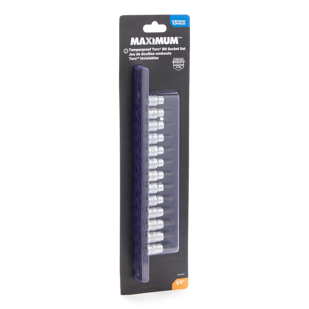 3/8-in Drive Tamper Proof Torx Bit Socket Set, Heat-Treated, 13-pc H7P8 - product image 2