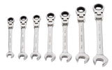 Flexhead Ratcheting Wrench Set, Alloy Steel, Metric, 7-pc N8J0 - product image 2