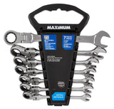 Flexhead Ratcheting Wrench Set, Alloy Steel, Metric, 7-pc N8J0 - product image 3
