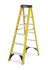 Grade 1A Fibreglass Step Ladder, 300-lb 6-ft P0D9 - product image 1