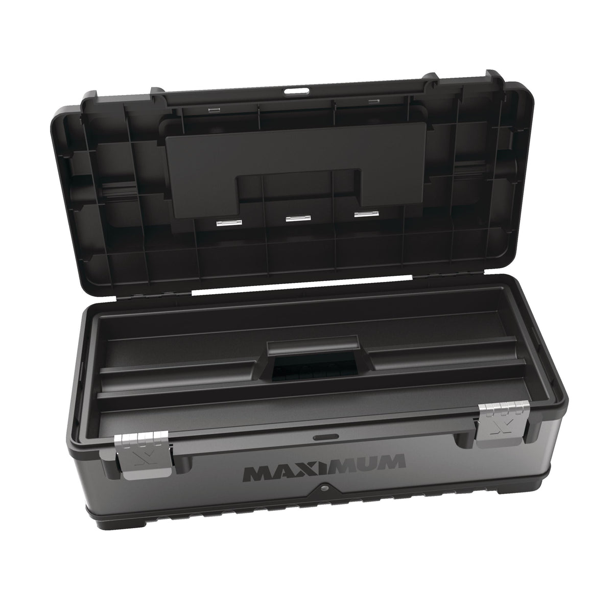 Heavy-Duty Metal & Plastic Tool Box with Removable Tray, 23-in O6Y0 - product image 3