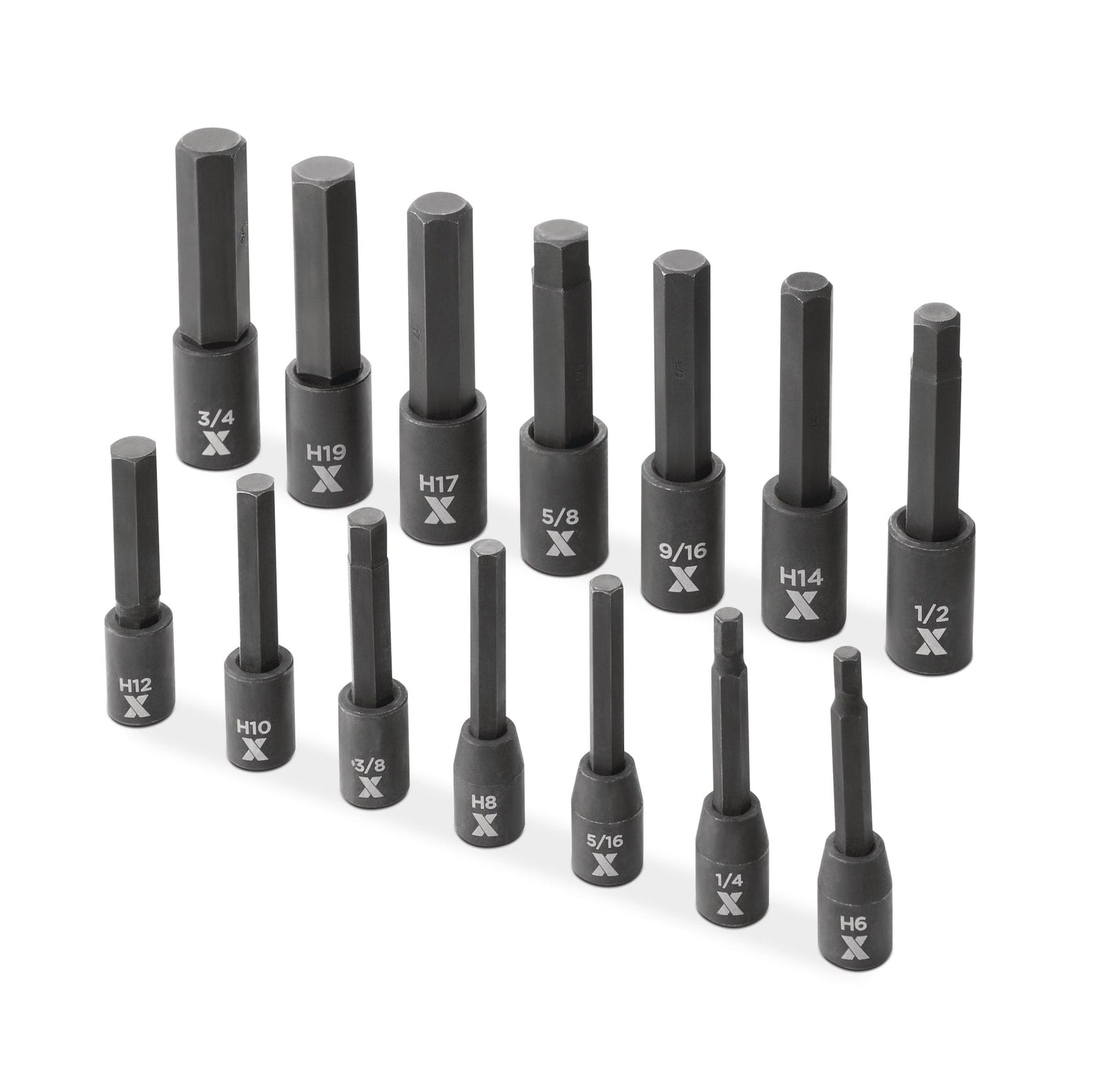 Hex Impact Socket & Bit Socket Set, 14-pc, SAE/Metric N6R8 - product image 1