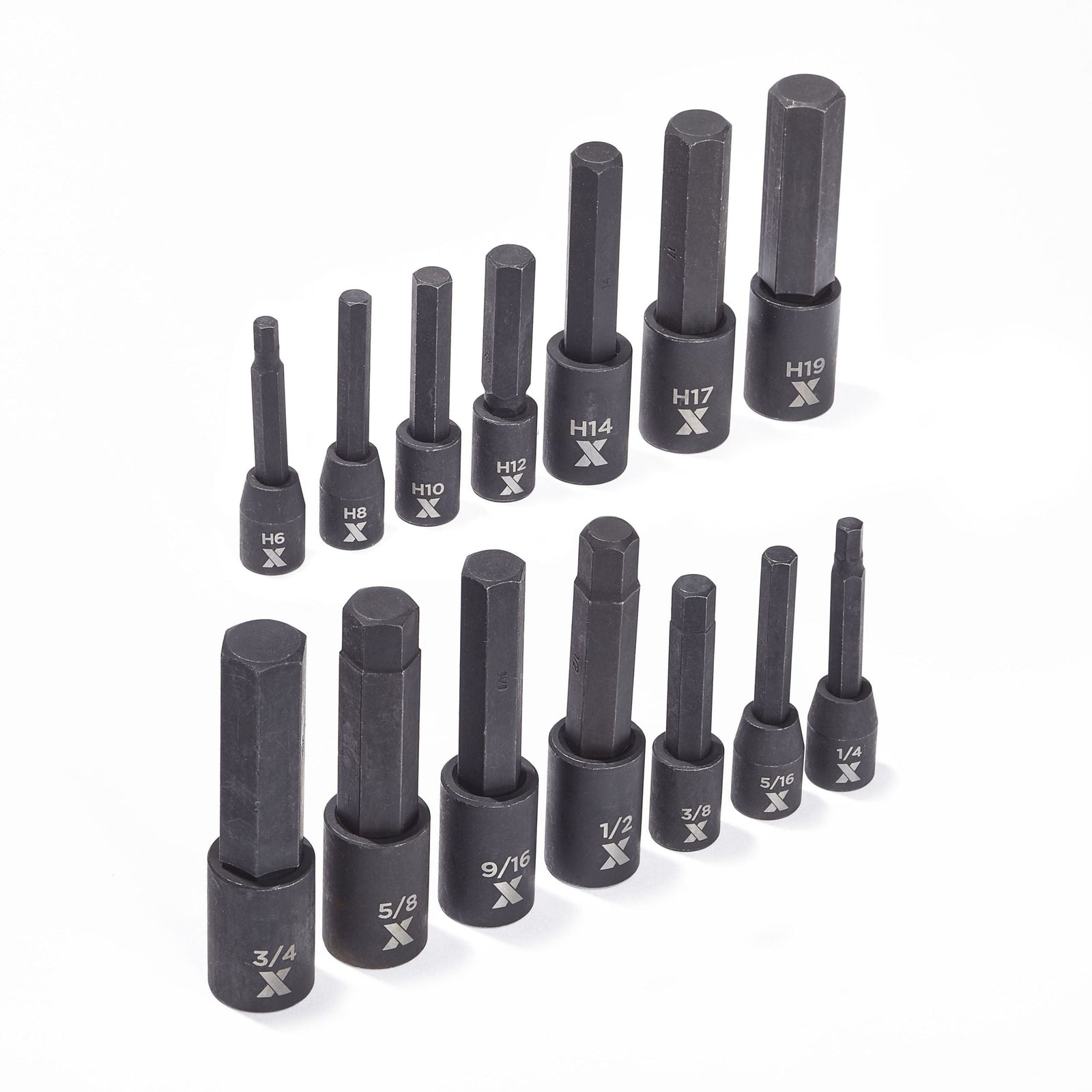Hex Impact Socket & Bit Socket Set, 14-pc, SAE/Metric N6R8 - product image 4
