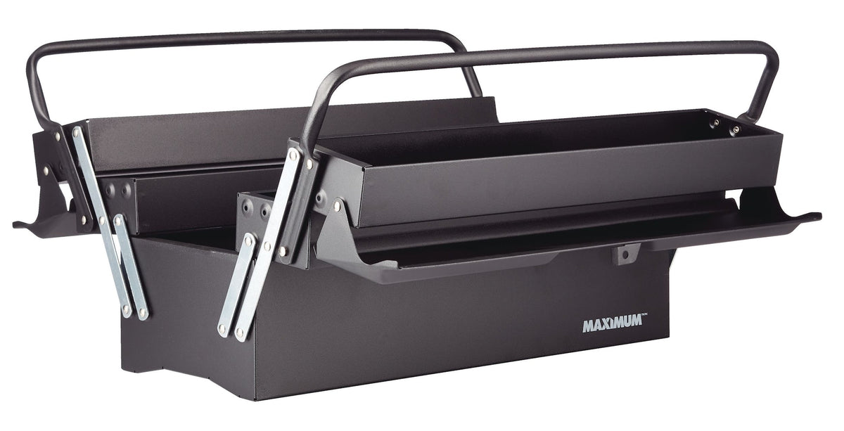 Portable 5-Tray Cantilever Tool Box, Black, 21-in W1C9 - product image 4