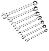 Ratcheting Wrench Set, SAE, Nickel-Chrome Plating, 7-pc G0X3 - product image 6