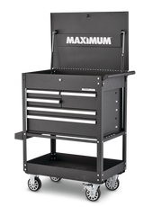 Rolling Mechanics Tool Cart with 5 Drawers, Black, 30-in Z3T8 - product image 3