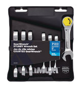 Stubby Ratcheting Wrench Set, Metric, Nickel-Chrome Plating, 7-pc B9X1 - product image 4