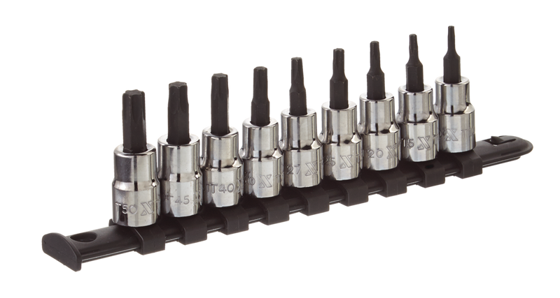 Torx Bit Socket Set, Heat Treated, 9-pc J2C9