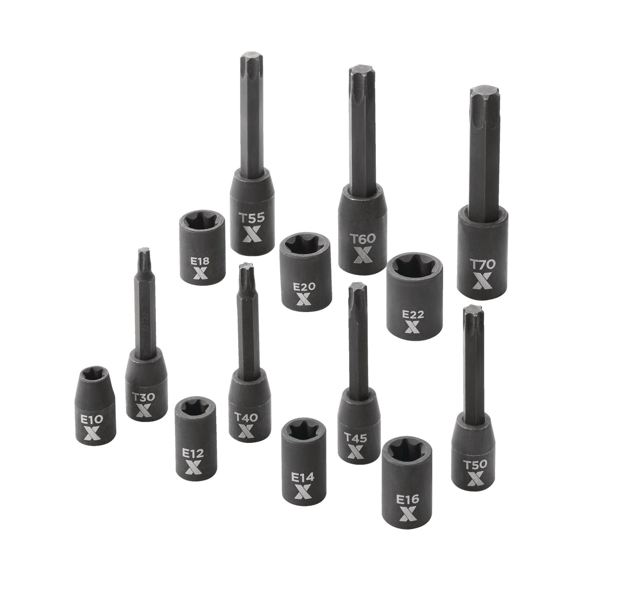 Torx & E-Torx Impact Bit Socket Set, 14-pc, SAE/Metric R8R2 - product image 3