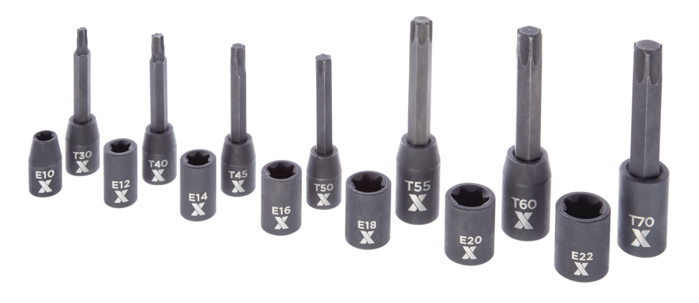 Torx & E-Torx Impact Bit Socket Set, 14-pc, SAE/Metric R8R2 - product image 4