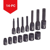 Torx & E-Torx Impact Bit Socket Set, 14-pc, SAE/Metric R8R2 - product image 5