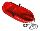 Blitz Kids' 1-Person Plastic Winter Snow Sled/Toboggan with Brakes & Tow Rope M5L3 - product image 2