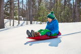 Blitz Kids' 1-Person Plastic Winter Snow Sled/Toboggan with Brakes & Tow Rope F8V2 - product image 5