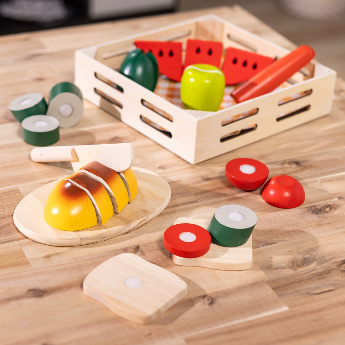 Wooden Cutting Food Playset, Ages 3+ Y2M0 - product image 4