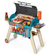 Wooden Deluxe Barbecue Grill, Smoker and Pizza Oven Playset, Ages 3+ W0H0 - product image 1