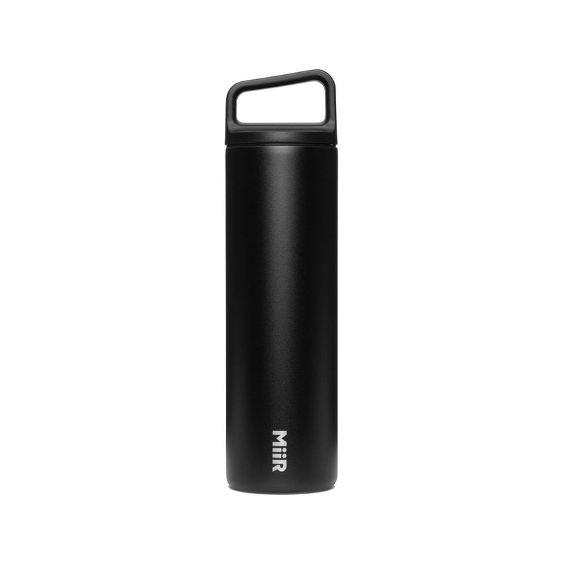 Wide Mouth Stainless Steel Insulated Travel Water Bottle, Black, 20-oz Q4S7