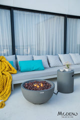 Nantucket Round Propane-Fueled Fire Bowl with Lava Rock & Canvas Cover, 40,000 BTUs, 14-in L2O9 - product image 4