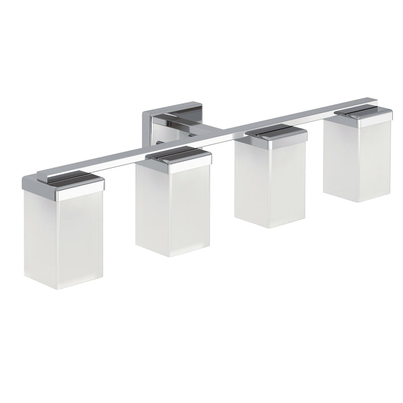 90-Degree Vanity Lighting Fixture, Chrome, 4-L Z7G2