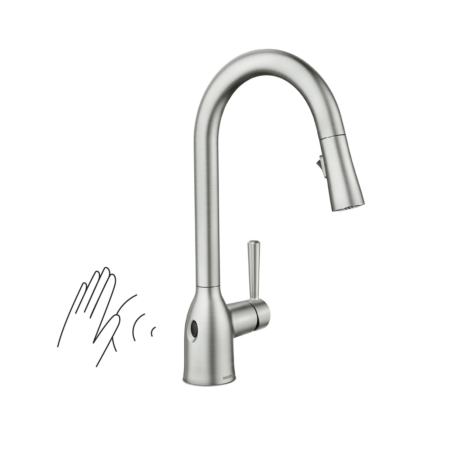 Adler Single Handle Kitchen Faucet with Motionsense, Spot Resist Stainless G8B5 - product image 5