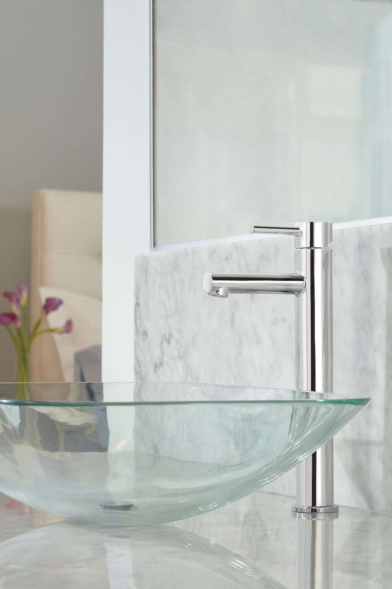 Align Single Handle High Arc Vessel Single Hole Bathroom Sink Faucet, WaterSense Certified, Chrome H3A1 - product image 2