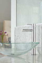 Align Single Handle High Arc Vessel Single Hole Bathroom Sink Faucet, WaterSense Certified, Chrome M4F5 - product image 2